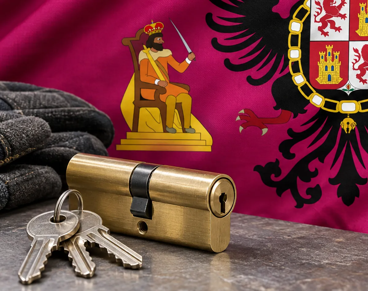 Bombín nuevo con llaves para cambiar el bombín en Burguillos de Toledo