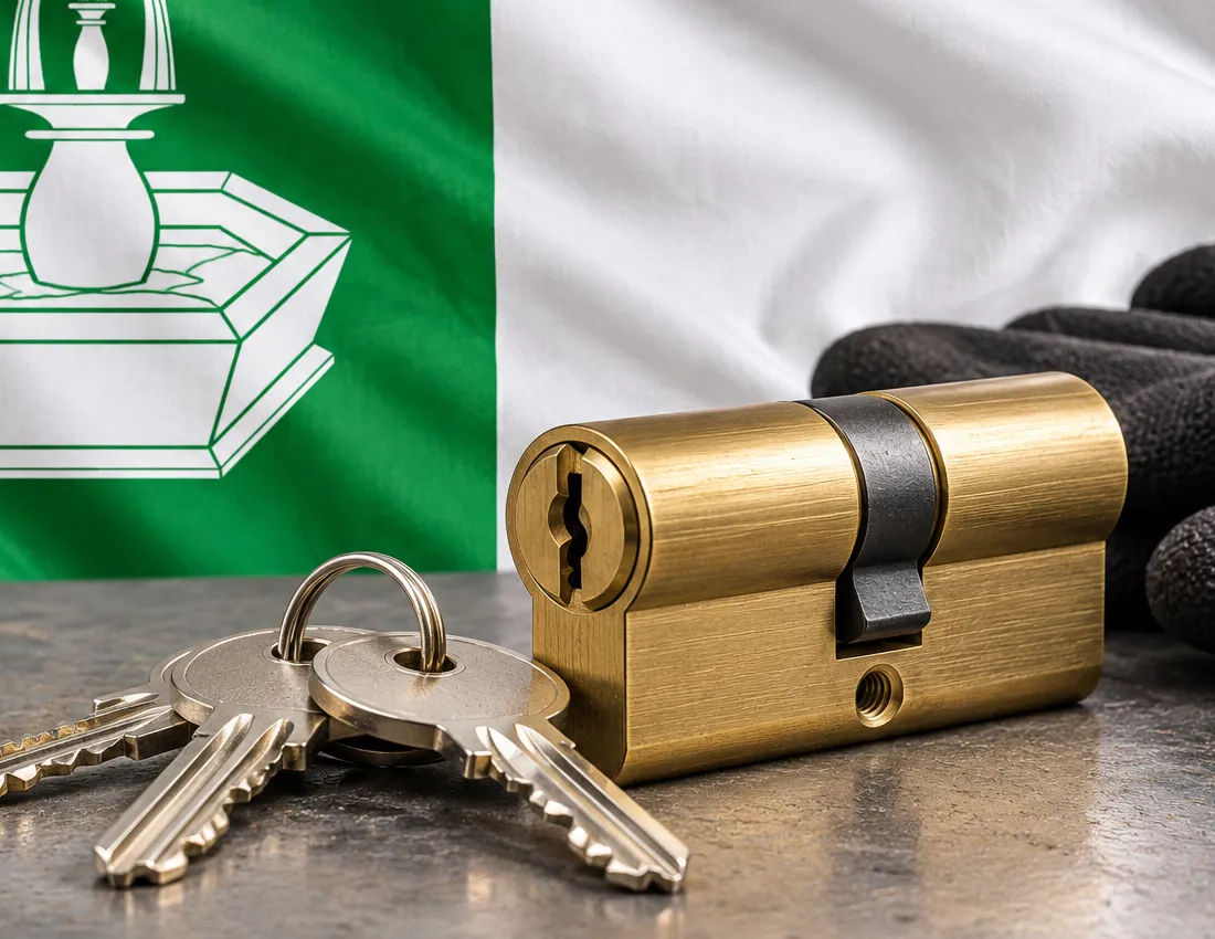 Bombín de seguridad para reforzar la puerta de una casa en Fuensalida