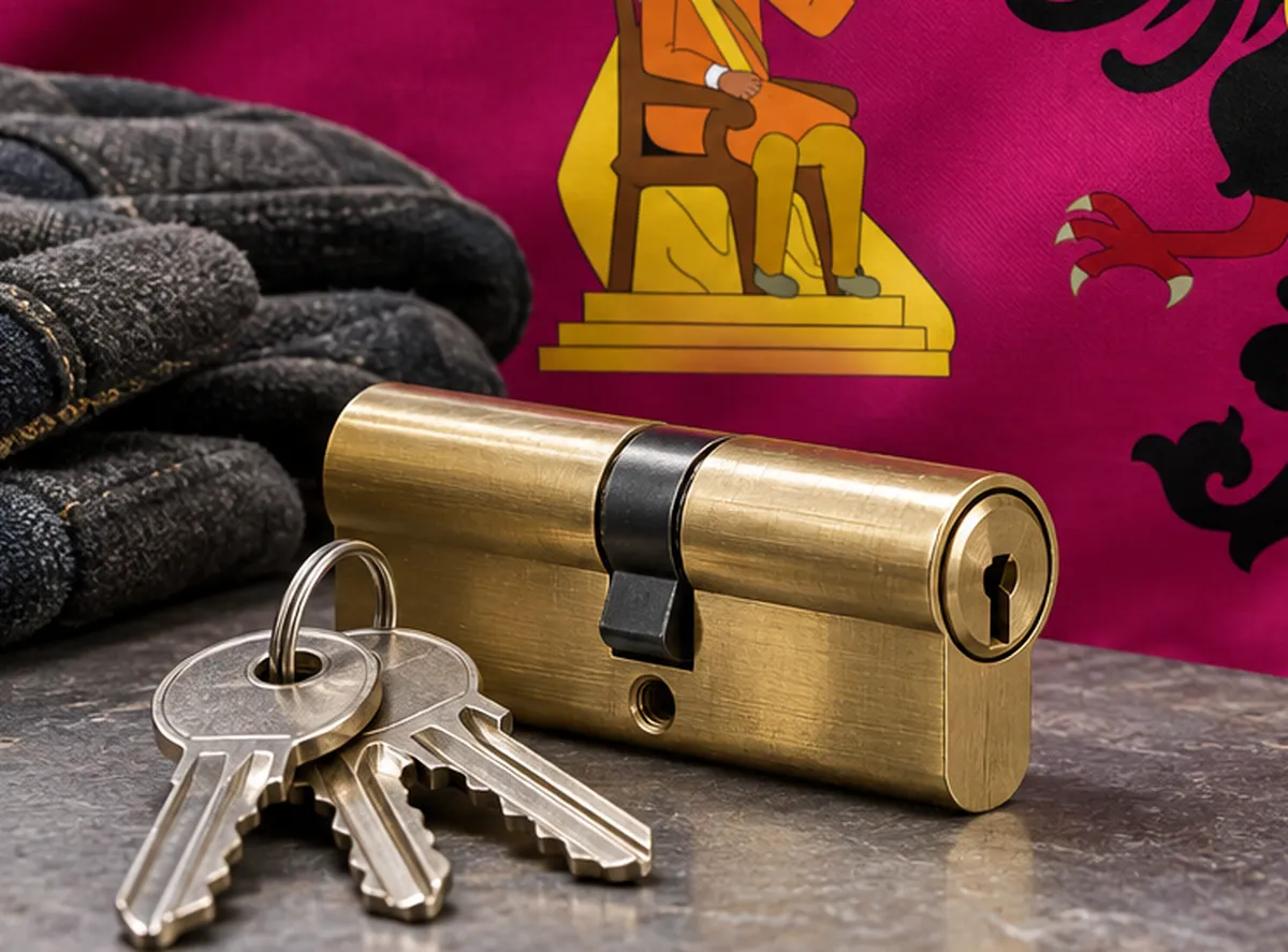 Bombín nuevo con sus llaves para un cambio de bombín en Bargas