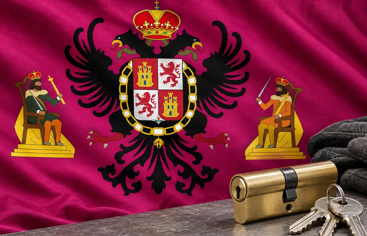 Cerrajeros en Carranque: bandera de la provincia de Toledo y un bombín nuevo