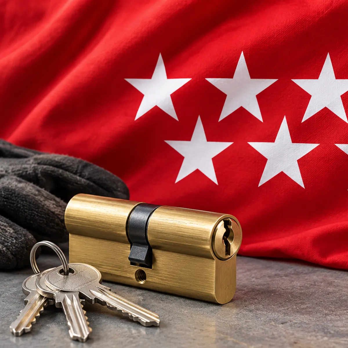 Bandera de la Comunidad de Madrid: cerrajero para comunidades de Orcasitas