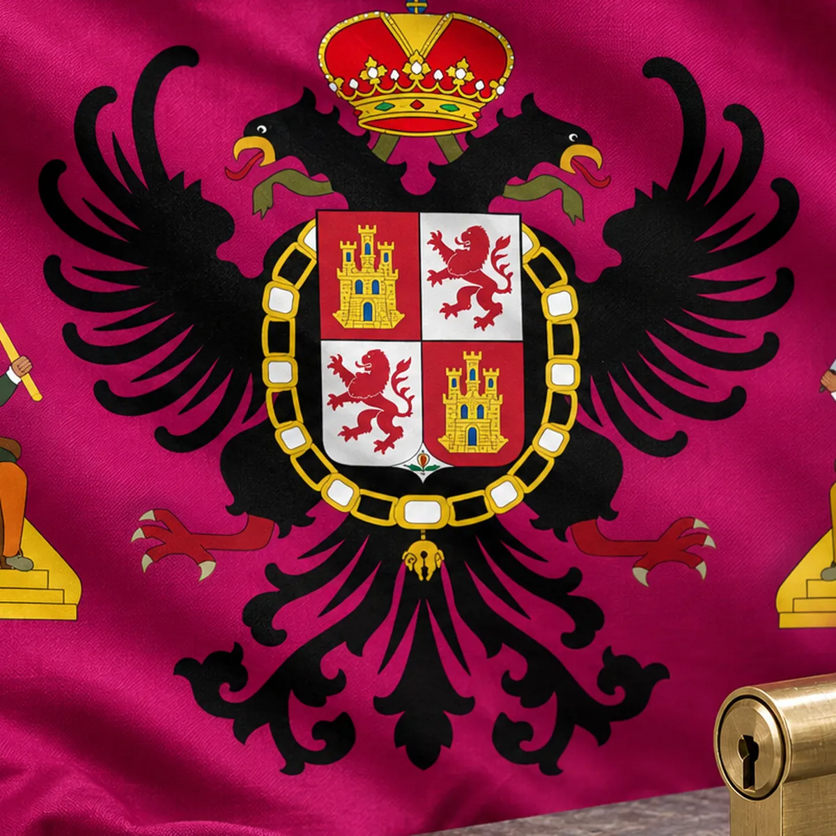 Escudo de la bandera de la provincia de Toledo: cerrajero para comunidades de Yuncos
