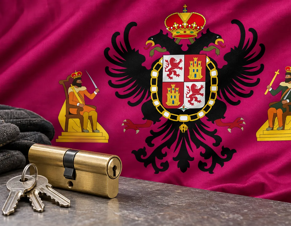 Cerrajero urgente en Ajofrín: bandera de la provincia de Toledo y un bombín nuevo