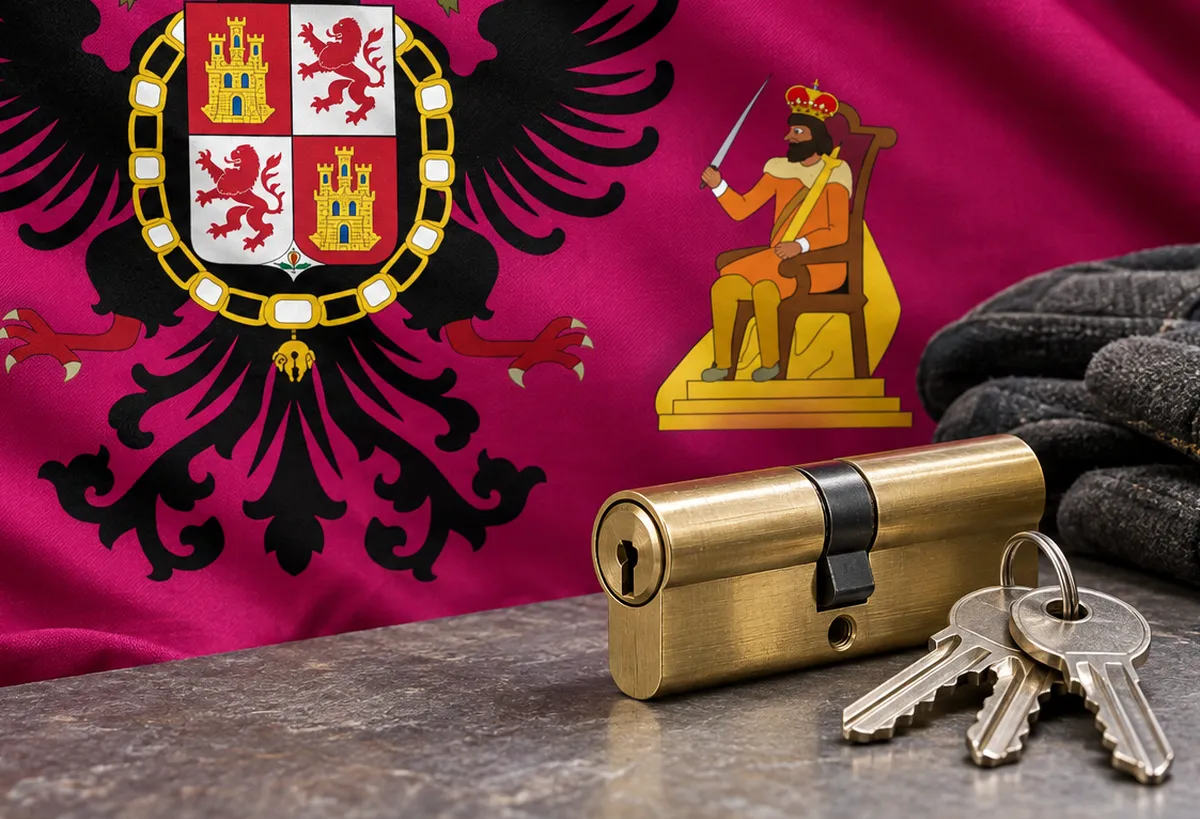 Cerrajero urgente en Bargas: bandera de la provincia de Toledo y un bombín nuevo