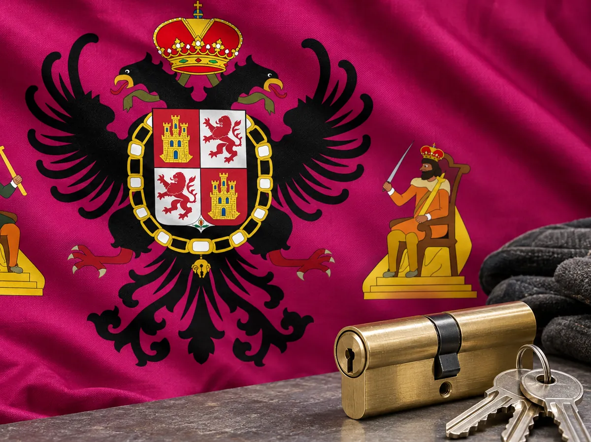 Cerrajero urgente en Carranque: bandera de la provincia de Toledo y un bombín nuevo