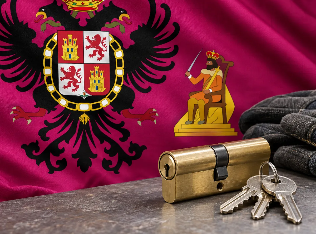 Cerrajero urgente en Cobeja: bandera de la provincia de Toledo y un bombín nuevo