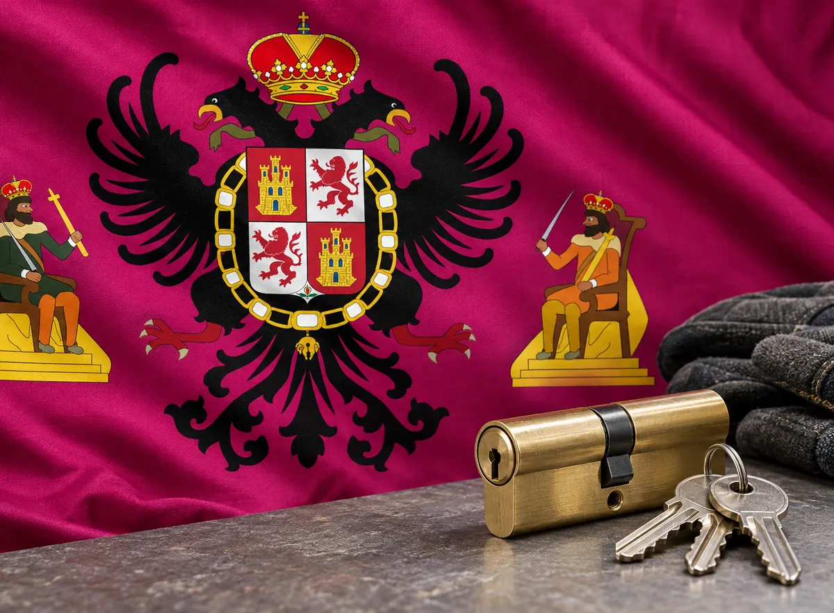 Cerrajero urgente en Cobisa: bandera de la provincia de Toledo y un bombín nuevo