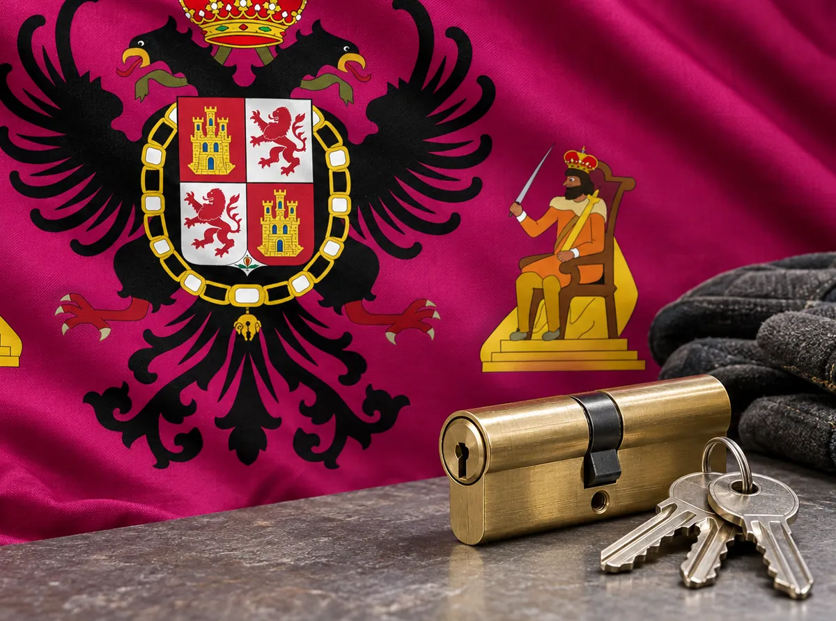 Cerrajero urgente en Esquivias: bandera de la provincia de Toledo y un bombín nuevo