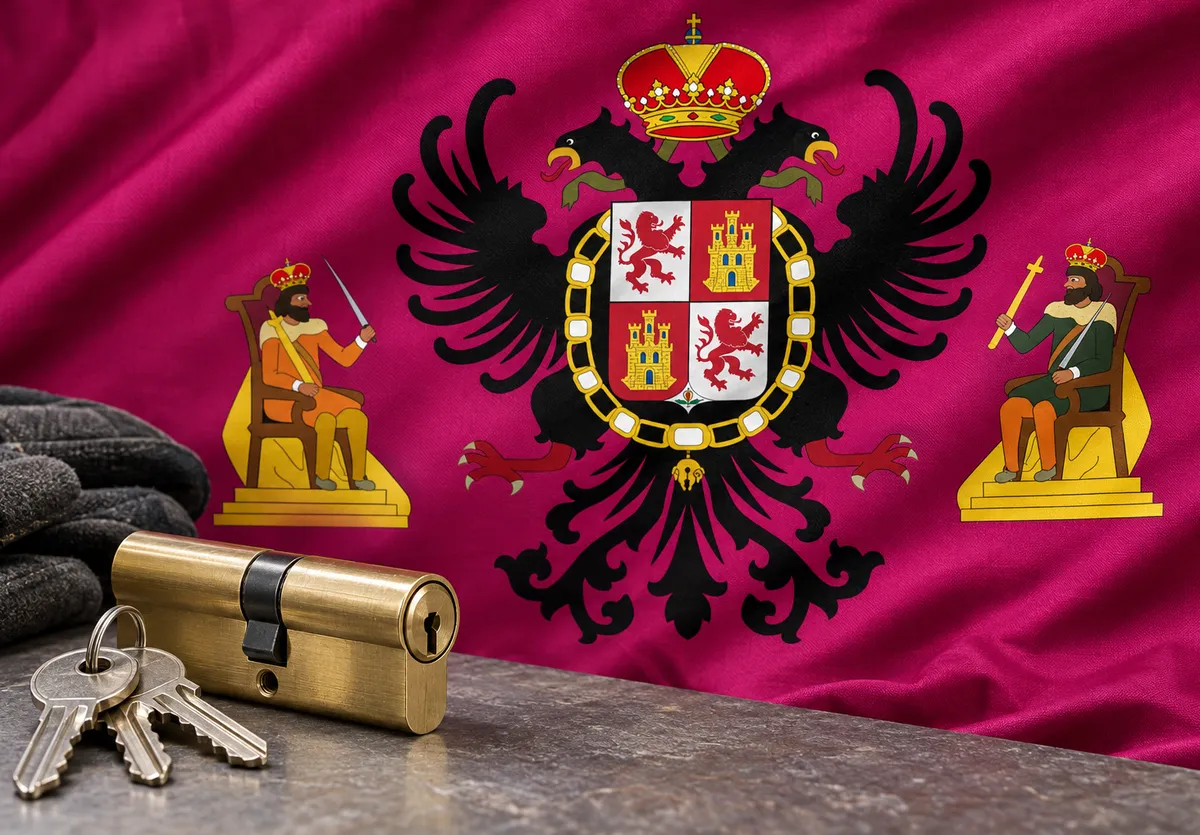Cerrajero urgente en Guadamur: bandera de la provincia de Toledo y un bombín nuevo