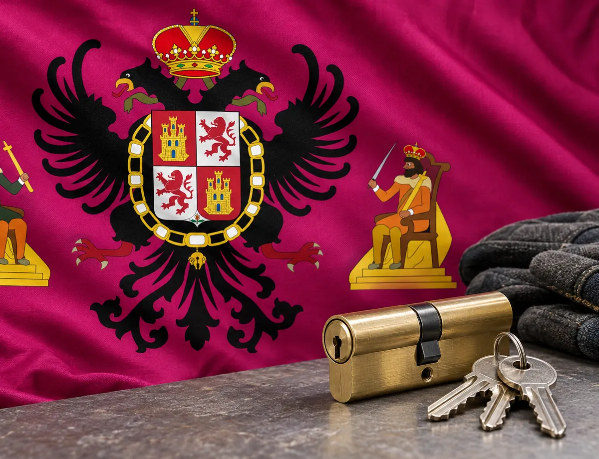 Cerrajero urgente en Illescas: bandera de la provincia de Toledo y un bombín nuevo