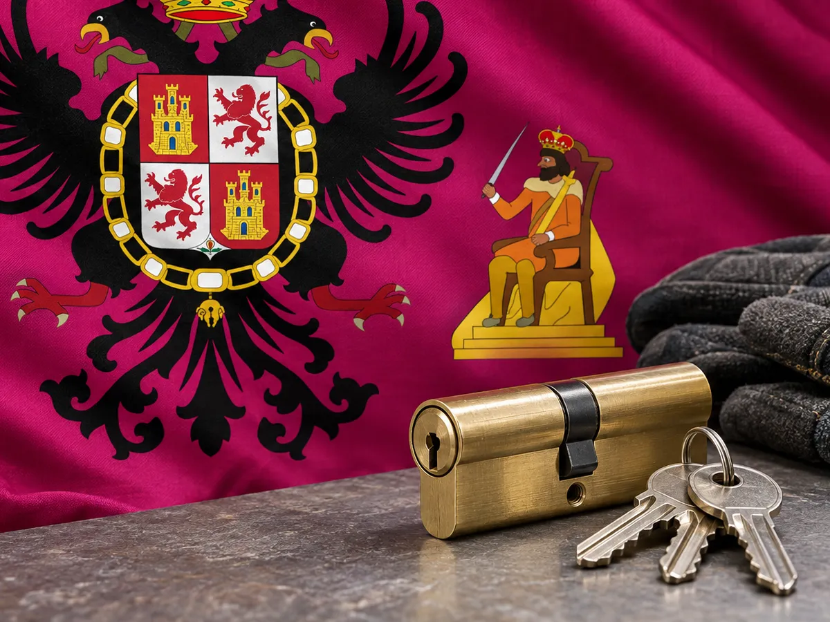 Cerrajero urgente en Lominchar: bandera de la provincia de Toledo y un bombín nuevo