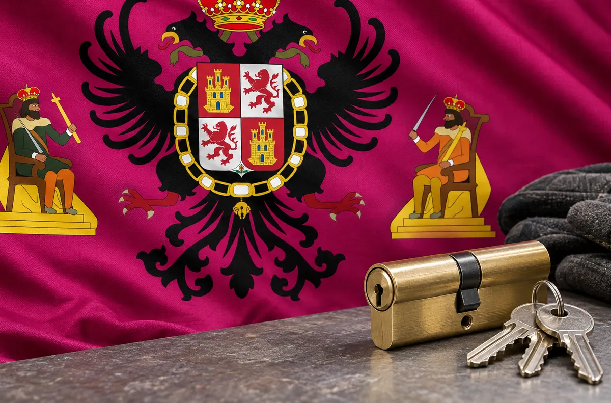 Cerrajero urgente en Montearagón: bandera de la provincia de Toledo y un bombín nuevo