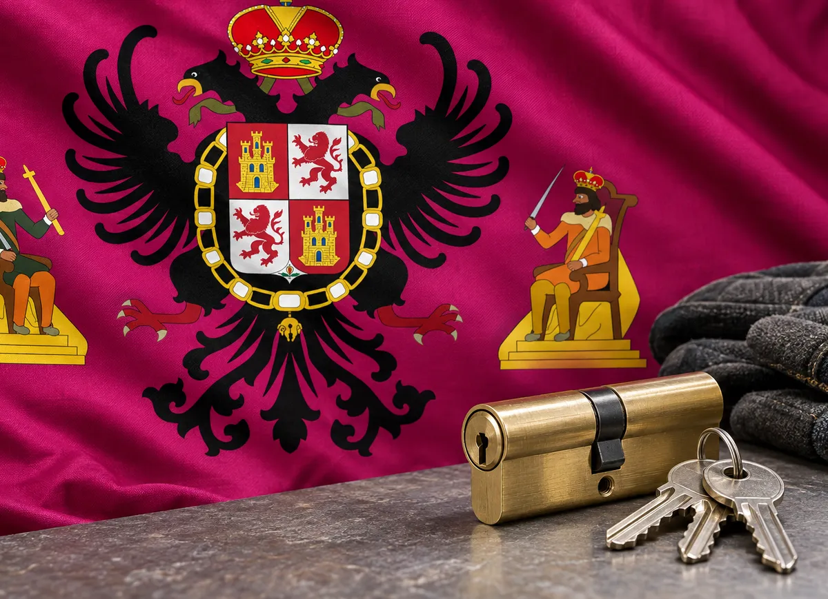 Cerrajero urgente en Olías del Rey: bandera de la provincia de Toledo y un bombín nuevo