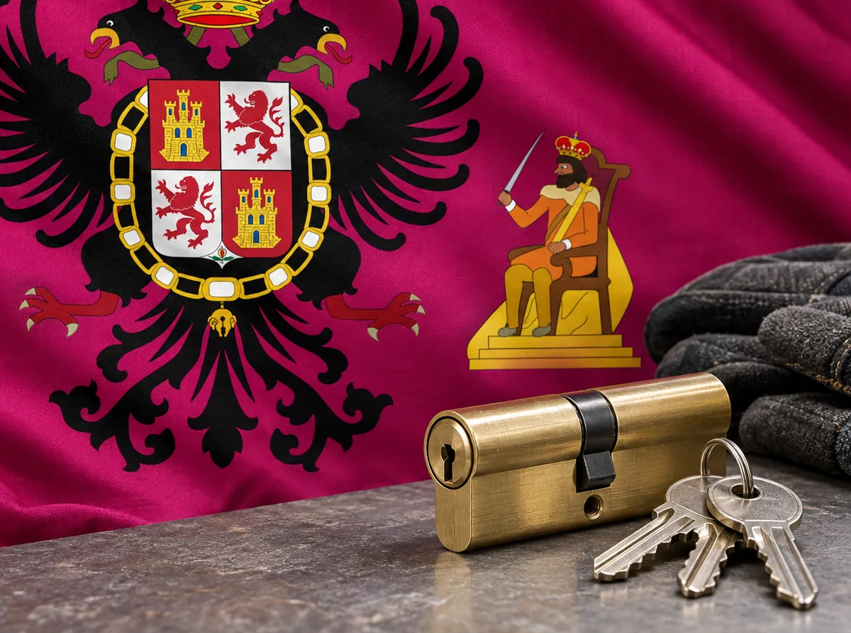 Cerrajero urgente en Quismondo: bandera de la provincia de Toledo y un bombín nuevo