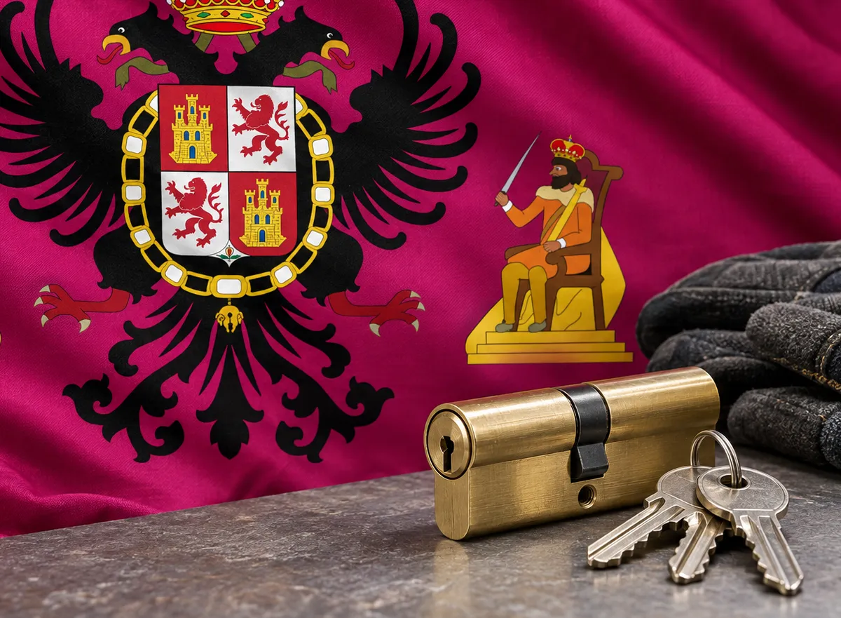 Cerrajero urgente en Rielves: bandera de la provincia de Toledo y un bombín nuevo