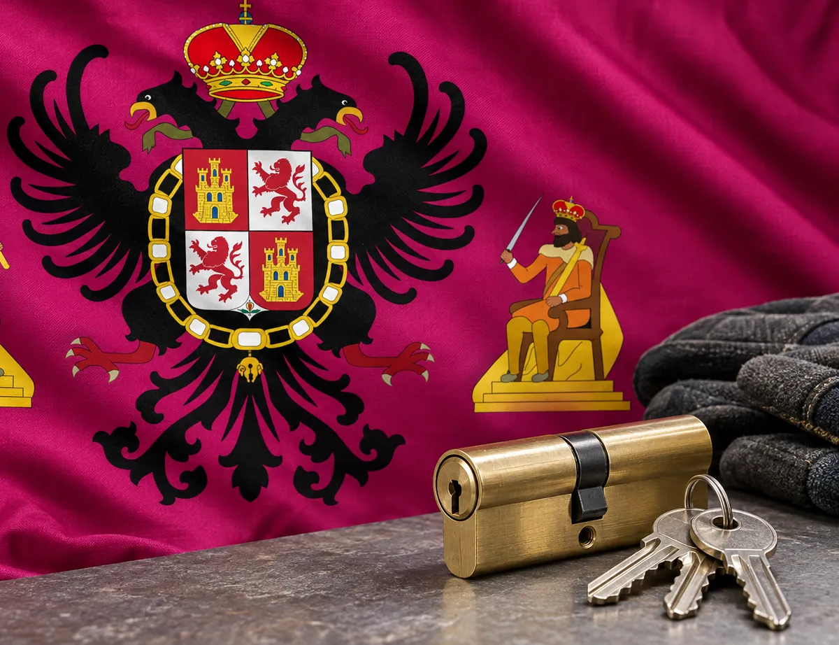 Cerrajero urgente en Santa Cruz del Retamar: bandera de la provincia de Toledo y un bombín nuevo