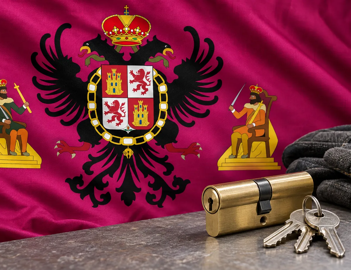 Cerrajero urgente en Villarejo de Montalbán: bandera de la provincia de Toledo y un bombín nuevo